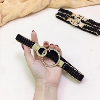 Đai váy 1cm , khoá tròn đá