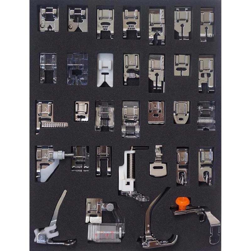 Bộ 11 chân vịt rành cho máy may gia đình đa năng .