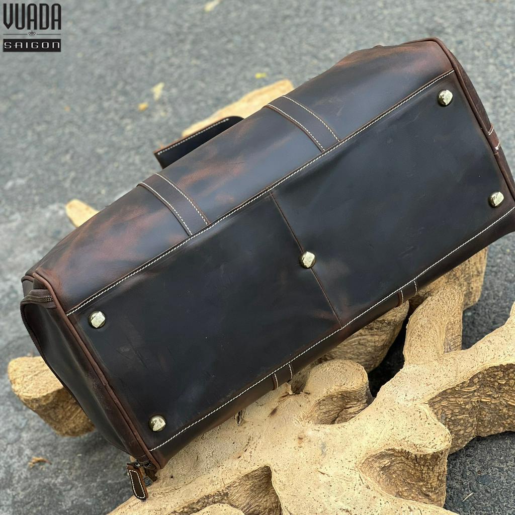 TÚI HÀNH LÍ DA  BÒ SÁP CAO CẤP HLD01