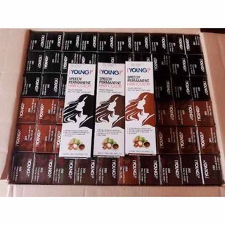 Thuốc nhuộm tóc màu nâu đỏ phủ bạc Thái Lần có trợ nhuộm và găng tay - A115
