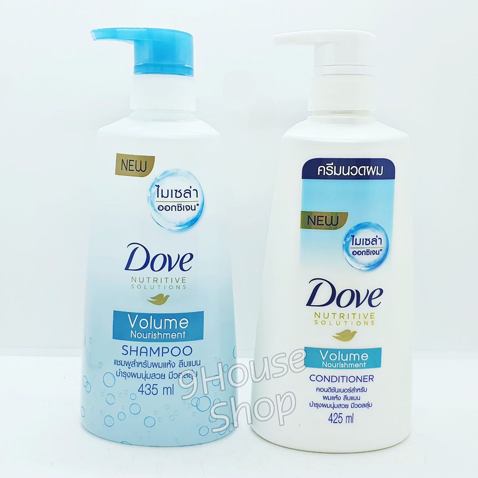 (Xanh) 01 CHAI Dầu Gội / Xả Dove Phục Hồi Tóc Hư Tổn Nutritive Solutions Volume Nourishment Thái Lan