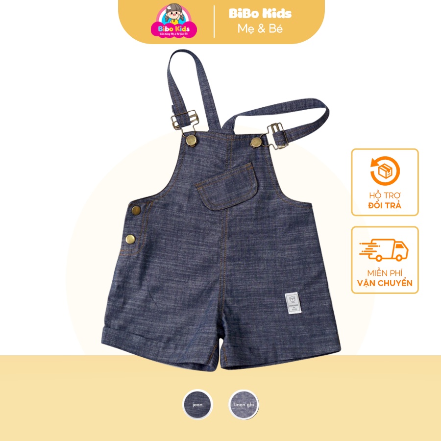 Quần Yếm Bé Trai Và Bé Gái Hrnee Từ 6 Tháng đến 4 Tuổi Thời Trang Trẻ Em BiBo Kids