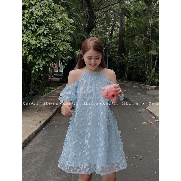 ( SẴN ) Đầm Tiểu Thư BƯƠM BƯỚM [ HÌNH THẬT SHOP CHỤP 100% )