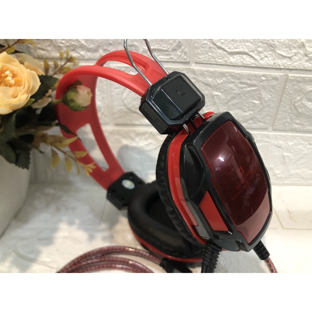 Tai Nghe Chụp Tai Chuyên Chơi Game Qinlian A6 jack 3.5 Có Micro, Dây Chống Đứt, Dùng Được Cho Máy Tính