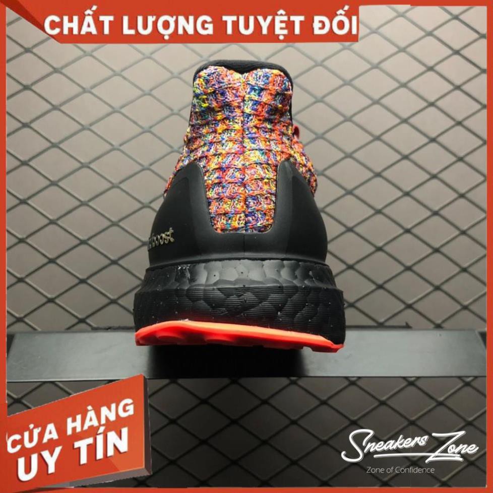 (FREE SHIP + HỘP + QUÀ) Giày thể thao ULTRA BOOST 4.0 multi colors Black đen gót thổ cẩm siêu đẹp cho nam và nữ | BigBuy360 - bigbuy360.vn