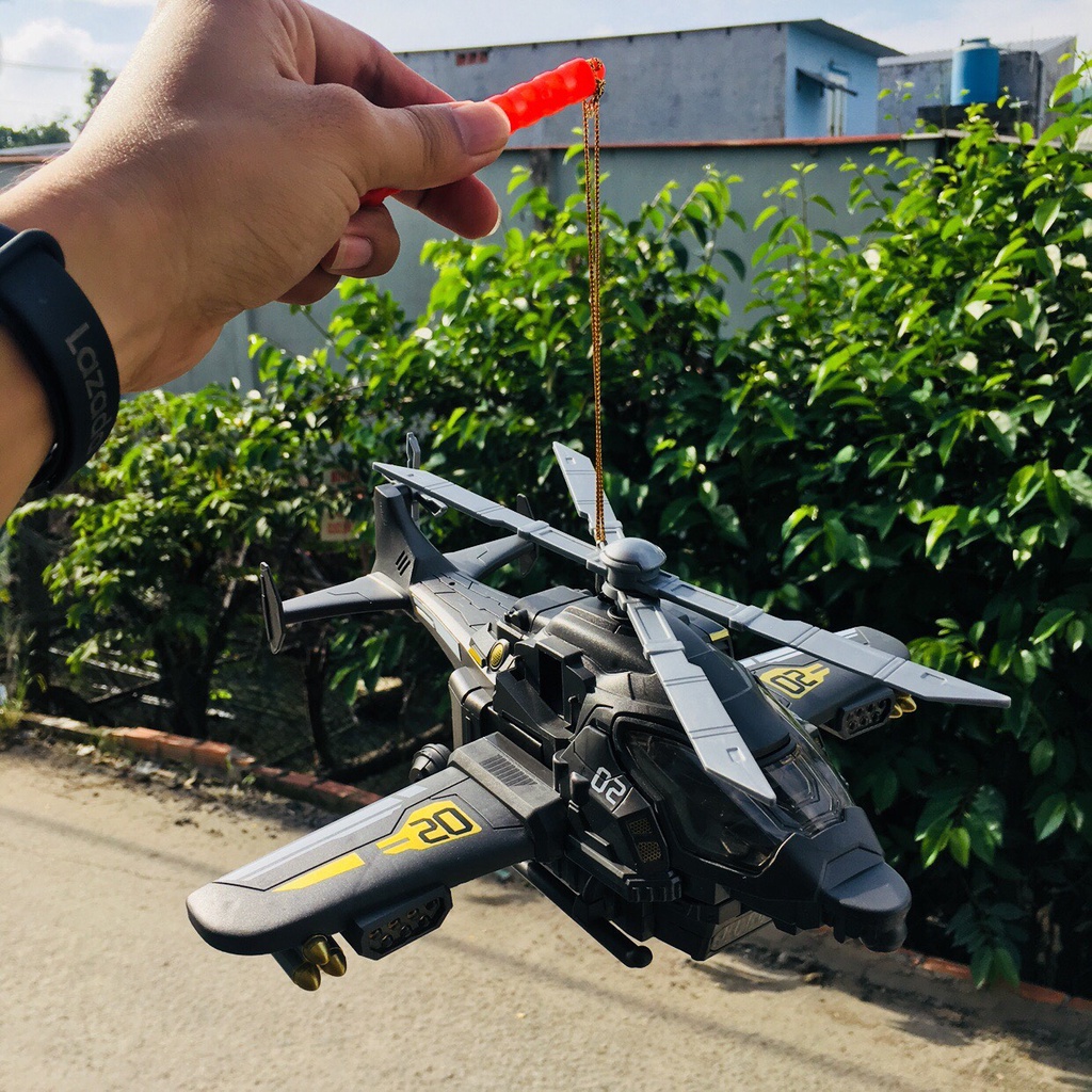 Lồng đèn trung thu 2022 trực thăng biến hình có tiếng nhạc và đèn cho bé mã 168a, Tân nhiên online