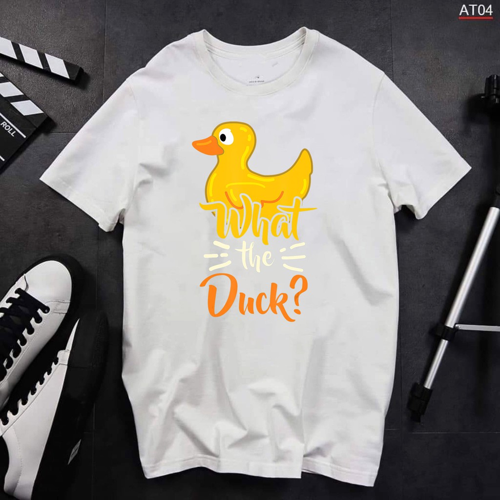 ÁO THUN NGẮN TAY UNISEX CHÚ VỊT VÀNG DỄ THƯƠNG IN HÌNH CUTE GIÁ RẺ CỰC SHOCK CÓ SIZE TRẺ EM - 119