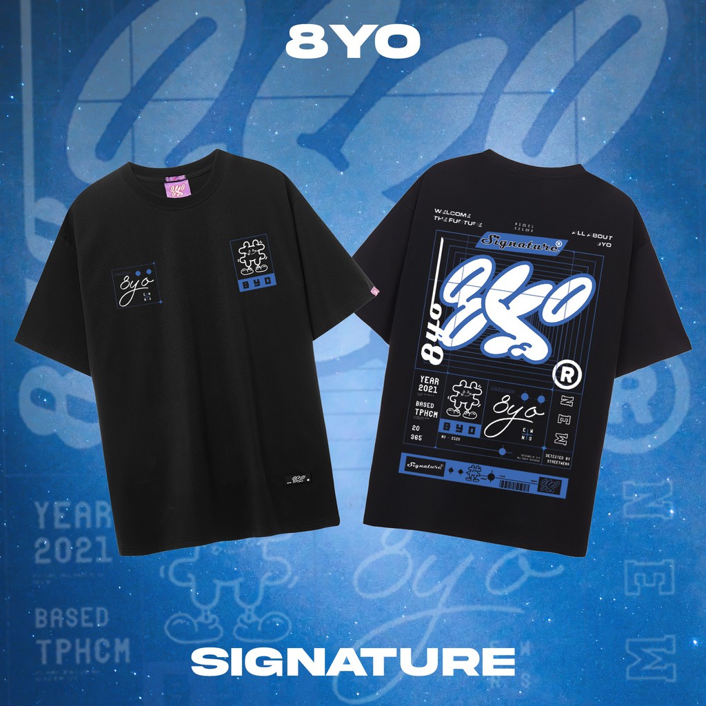 Áo thun 8YO Signature 4.0 Tee - Đen