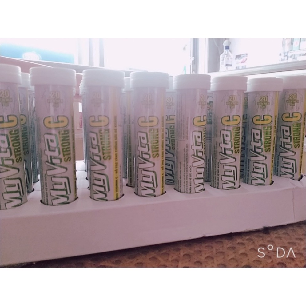 [Chính hãng] C sủi - Myvita strong C - Sả gừng chanh 20 viên - tăng sức đề kháng  Date mới