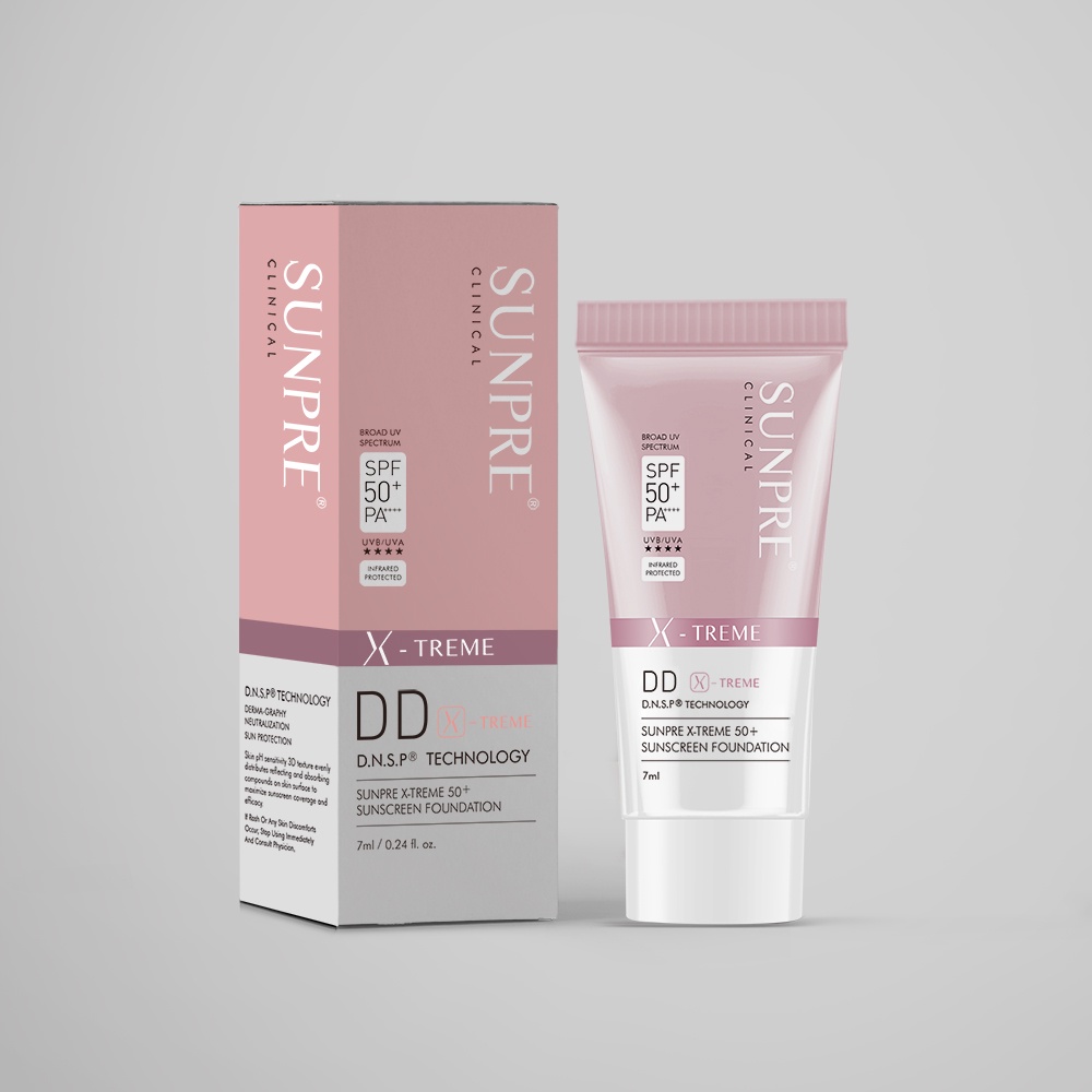 Kem chống nắng màu kem nền Mona Frema SUNPRE DD Xtreme Sunscreen Foundation 7ml