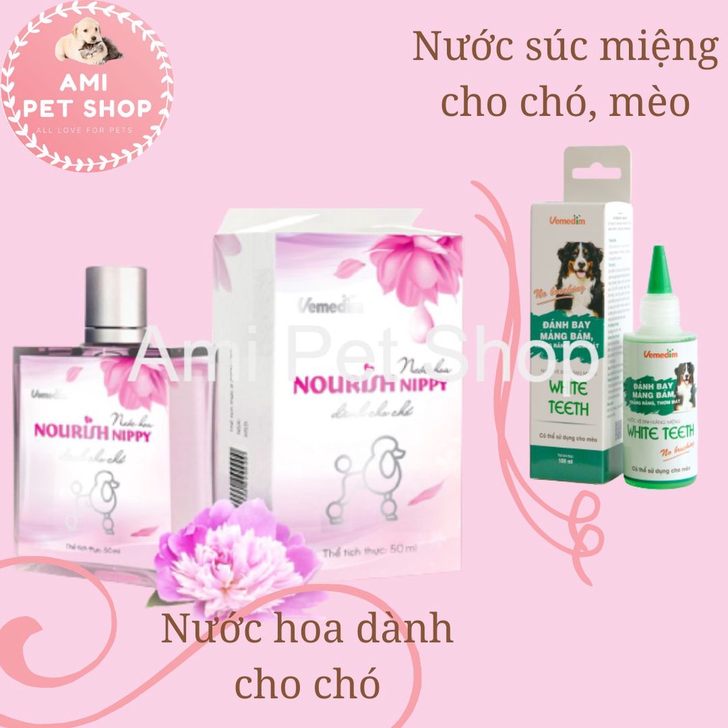 Dung dịch vệ sinh tai chó mèo Soothing Ear Vemedim giúp loại bỏ ráy tai và mùi hôi trên tai thú cưng, chai 100ml