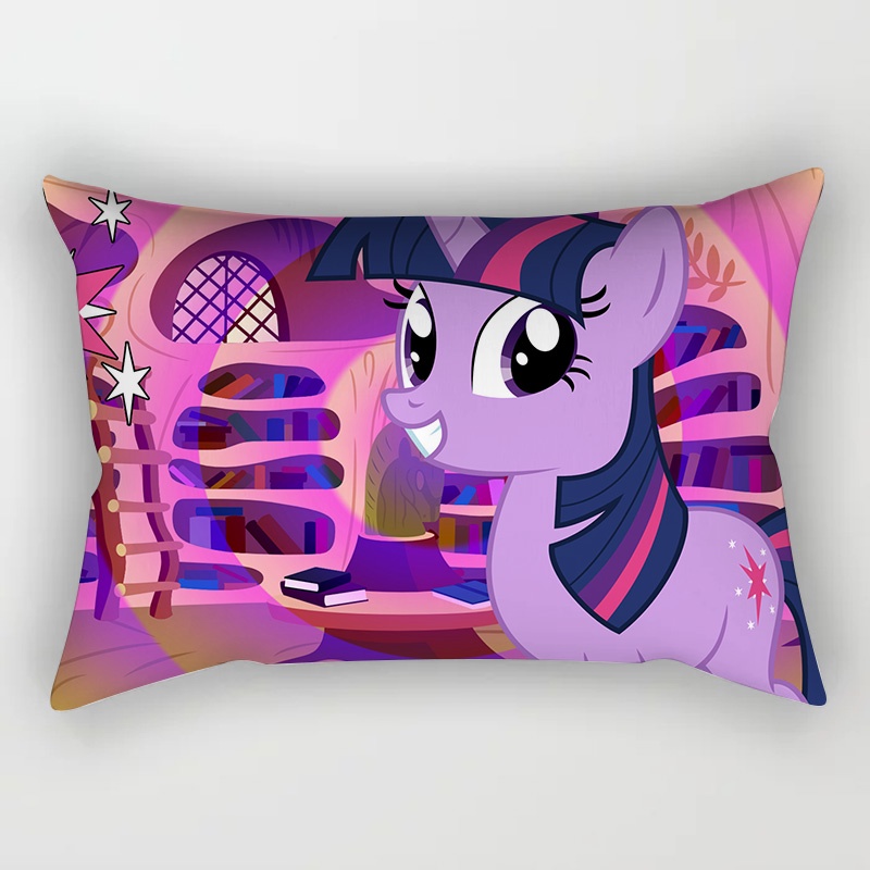 Vỏ Gối Chữ Nhật 30x50cm/50x75cm In Hình Ngựa Pony Dễ Thương