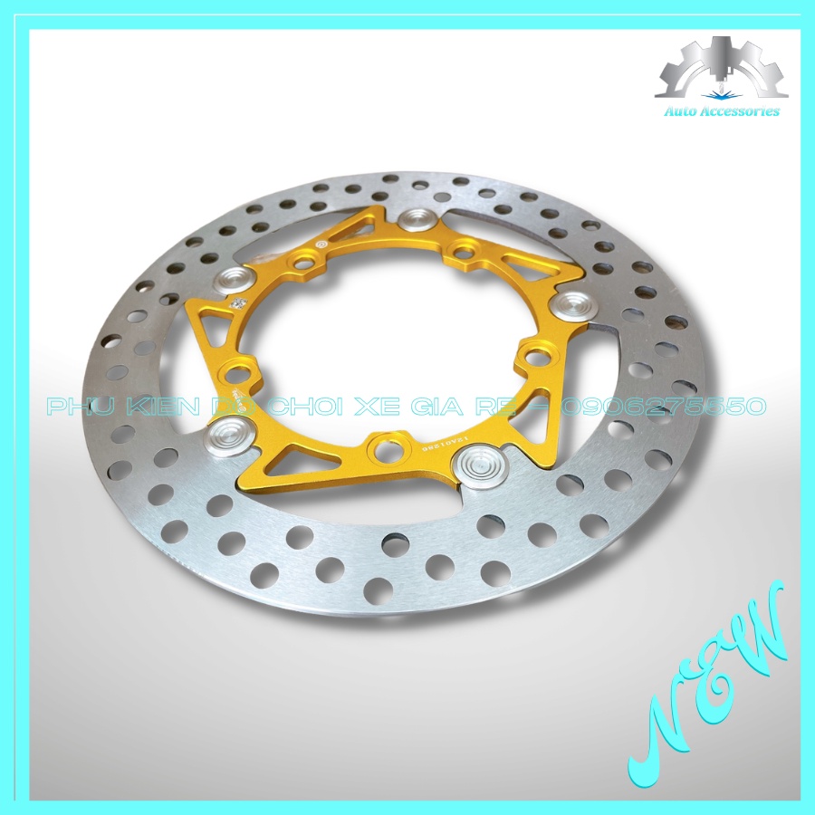 NEW 100% - Đĩa Thắng Trước Exciter Ex150 Ex155 5 lỗ size 265mm MẪU MỚI 2022 CỨNG CÁP, DÀY DẶN, BỀN BỈlên xe RẤT ĐẸP