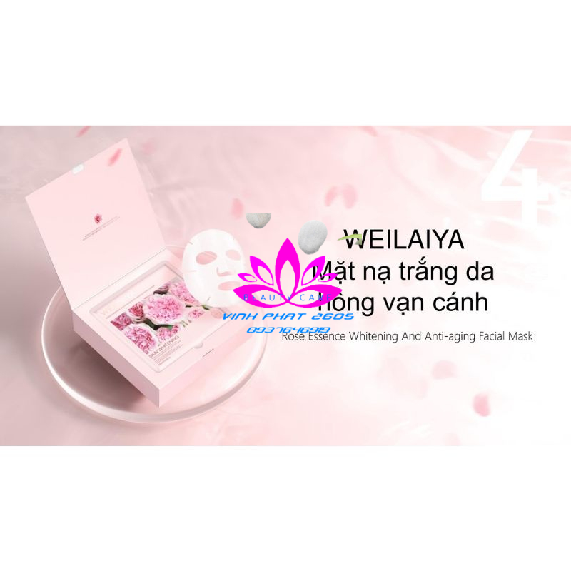 MẶT NẠ WEILAIYA TRẮNG DA CHÍNH HÃNG HỘP 10 MIẾNG BAO PHÊ