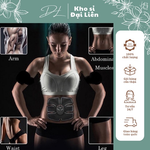 Máy rung xung điện massage đánh tan mỡ bụng cao cấp, Máy tập gym massage giảm mỡ săn cơ (Mẫu sạc điện)