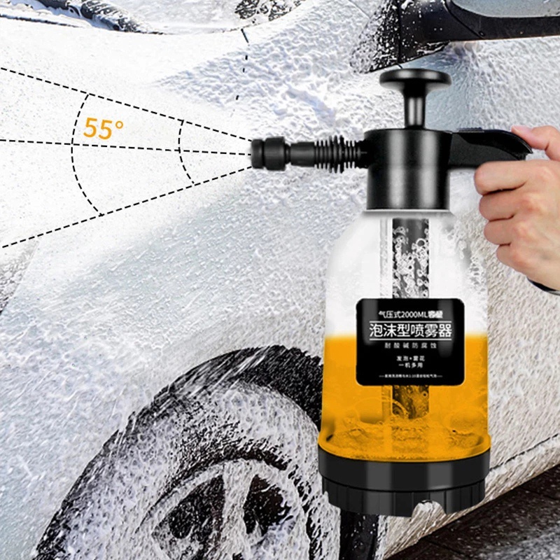 Bình Xịt Bọt Tuyết Rửa Xe, Bình Xọt Tạo Bọt 2000Ml Áp Suất Cao - Bình Tưới Cây Phun Sương Tiện Lợi