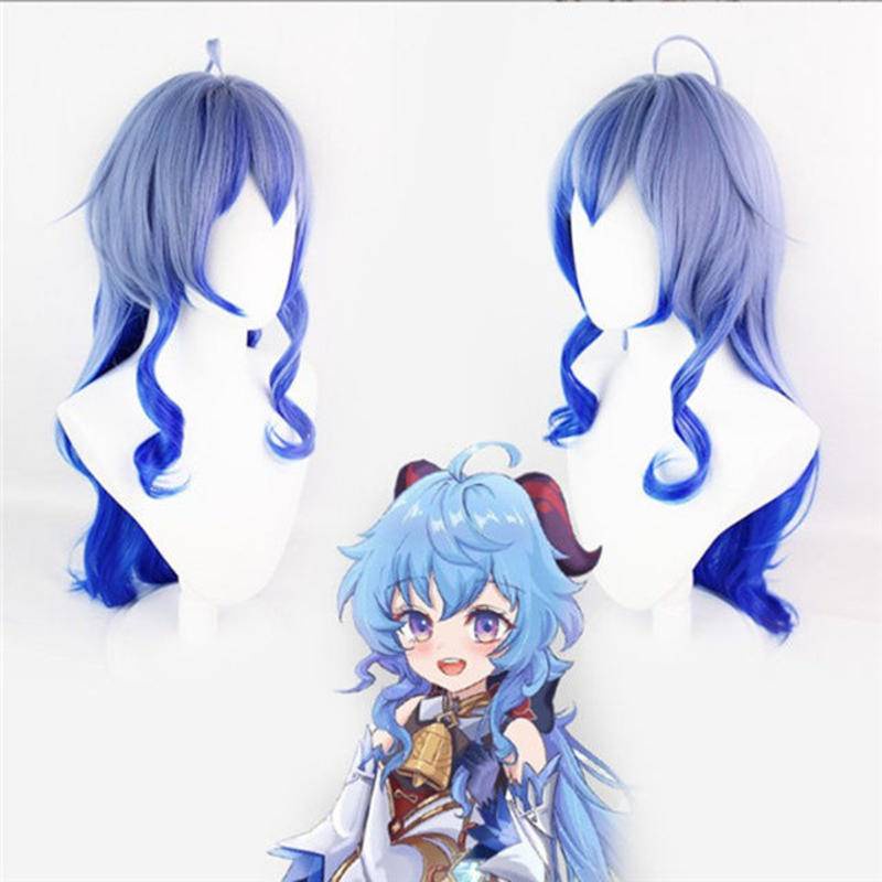 Yuanshen cos suit Wang Xiaomei Gan Yu follow the moon coconut sheep cosplay anime game suit suit + wig