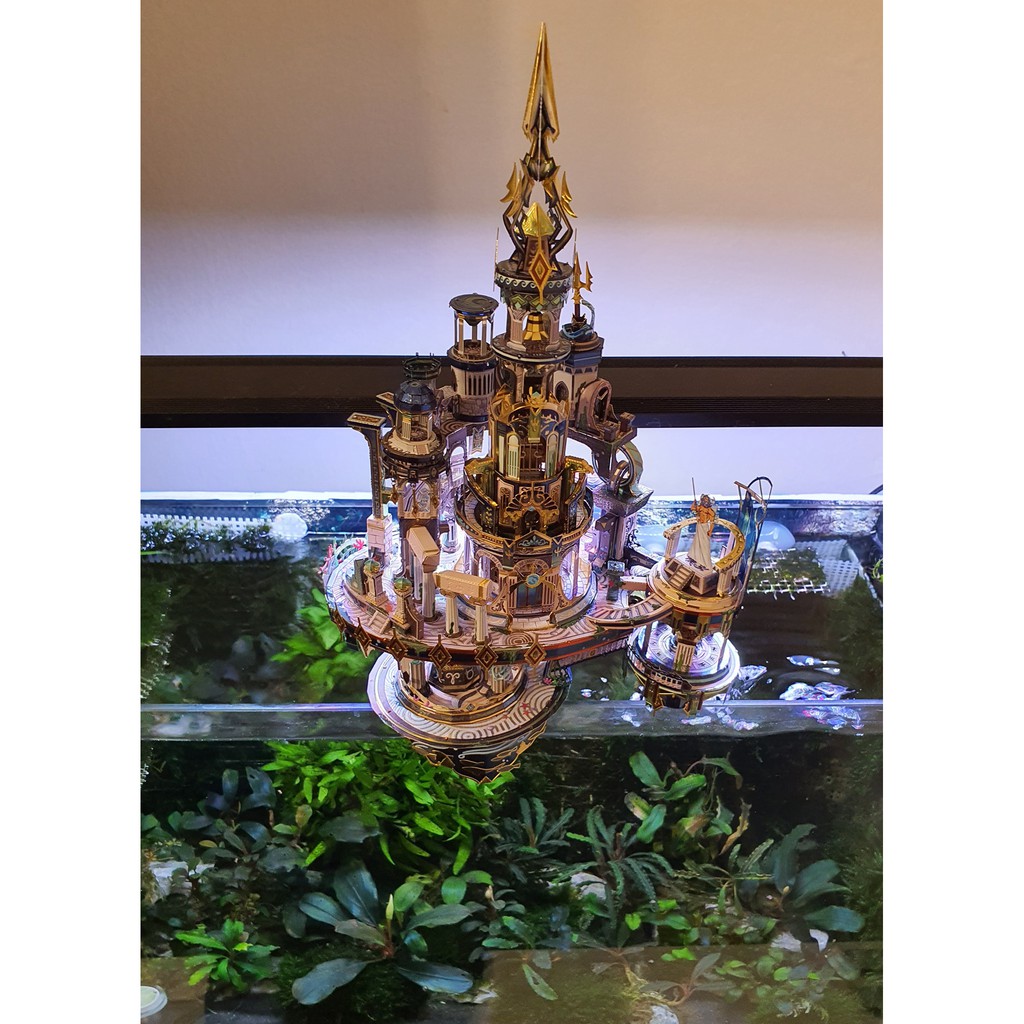 Đồ Chơi Lắp Ráp Mô Hình 3D Bằng Kim Loại MU Lâu Đài Đế Vương Atlantis Trong Phim Aquaman