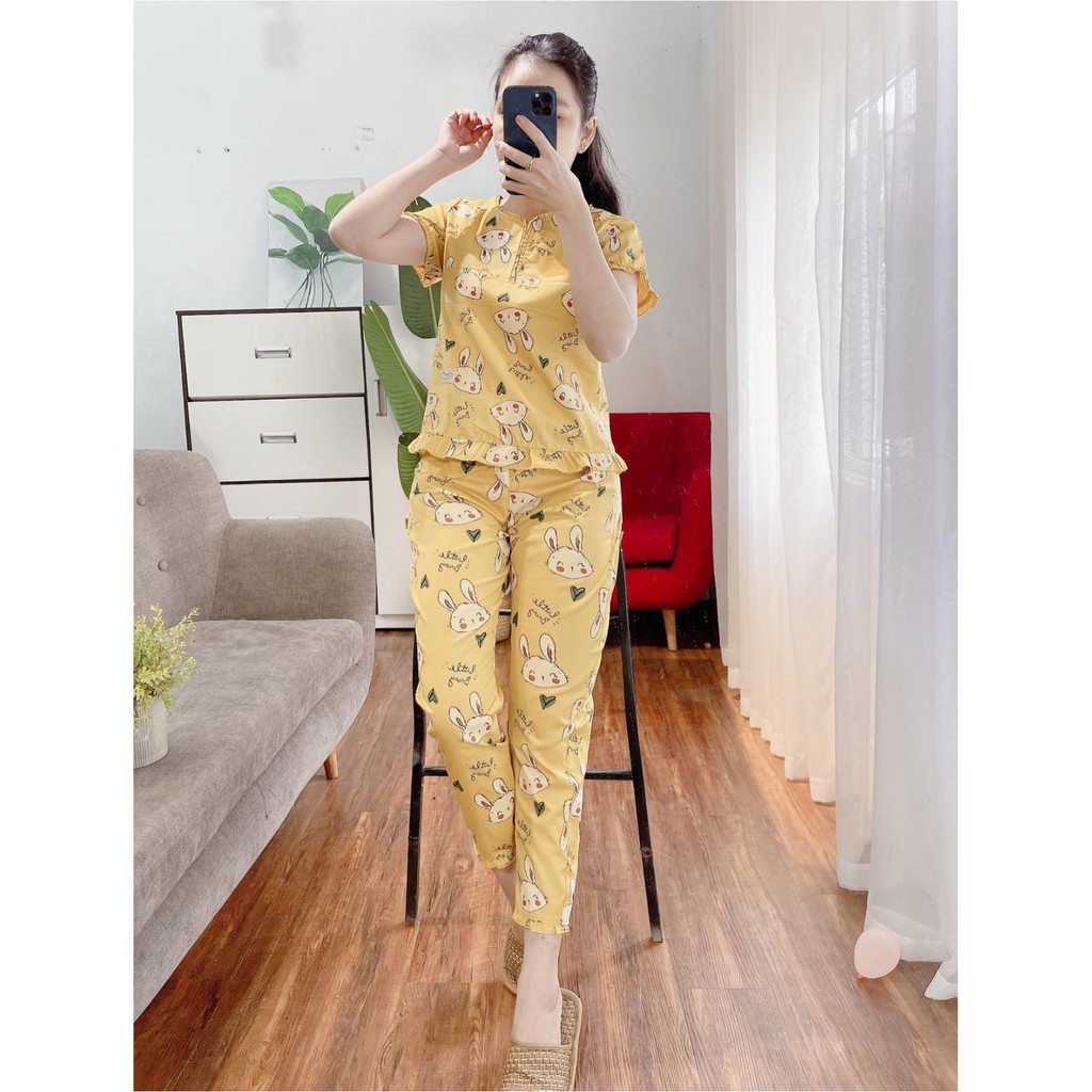 Bộ mặc nhà, bộ ngủ, chất lụa, đũi lạnh mềm mịn, đủ size theo cân nặng | BigBuy360 - bigbuy360.vn