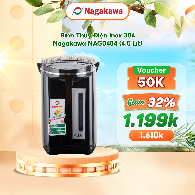 Bình thủy điện 4L Nagakawa NAG0404