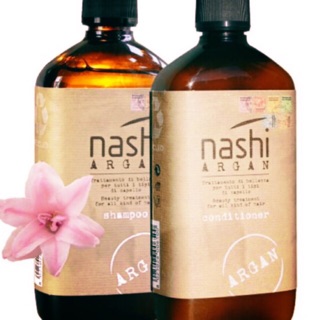Cặp dầu gội dầu xả phục hồi nashi argan 500ml