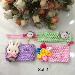 94/- Combo 4 băng đô handmade