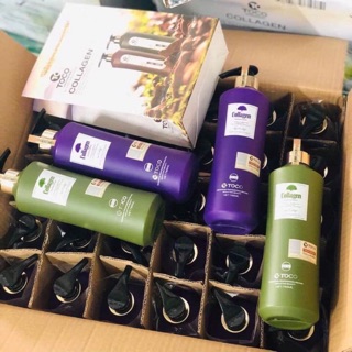 Dầu gội cặp totoco colagen - kích mọc tóc  phục hồi tóc hư tổn