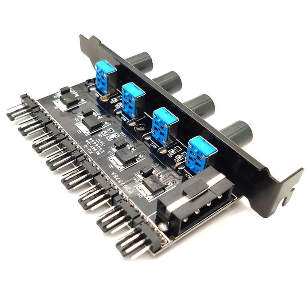 Cáp Chia Cổng Quạt Tản Nhiệt 4Pin 8 Kênh Chuyên Dụng Cho PC