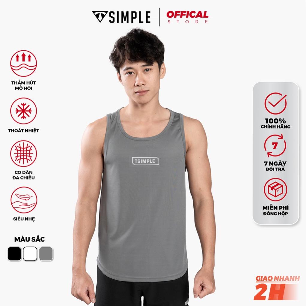 Áo Ba Lỗ Nam TSIMPLE sát nách tập gym vải thun lạnh thể thao thoáng mát co giãn thấm hút mồ hôi ALHP2 !