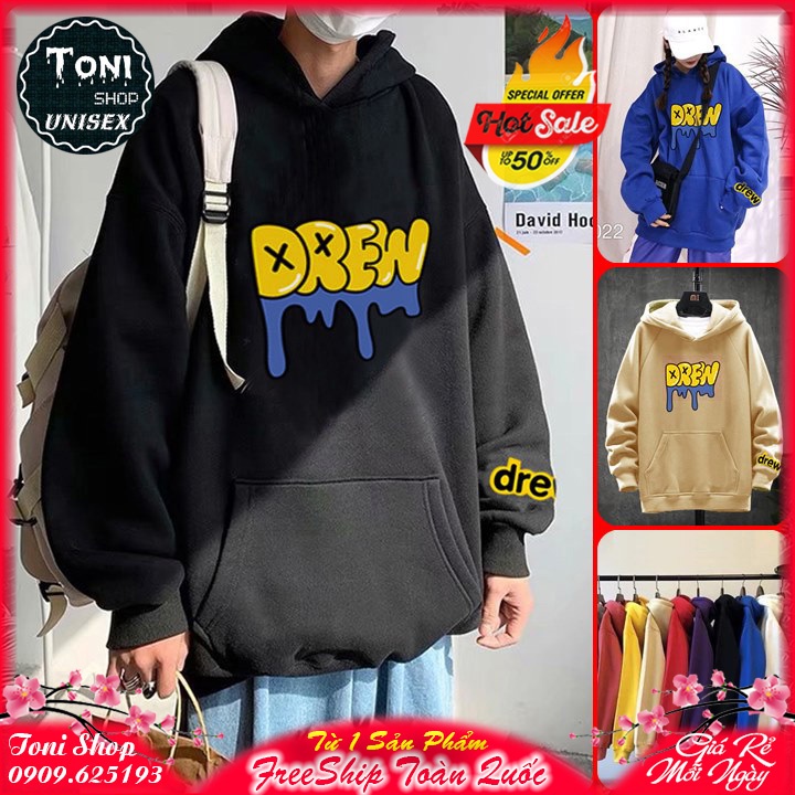 ÁO HOODIE Drew Chữ Vàng Nỉ Ngoại Cao Cấp