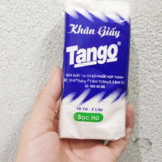 Khăn giấy bỏ túi Tango 3 lớp (Lốc 10 gói nhỏ)