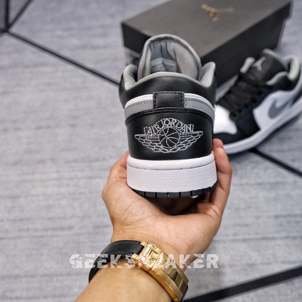 [GeekSneaker] Giày Thể Thao Cổ Thấp - Jordan 1 Low Smoke Grey 3.0 ( New Version)