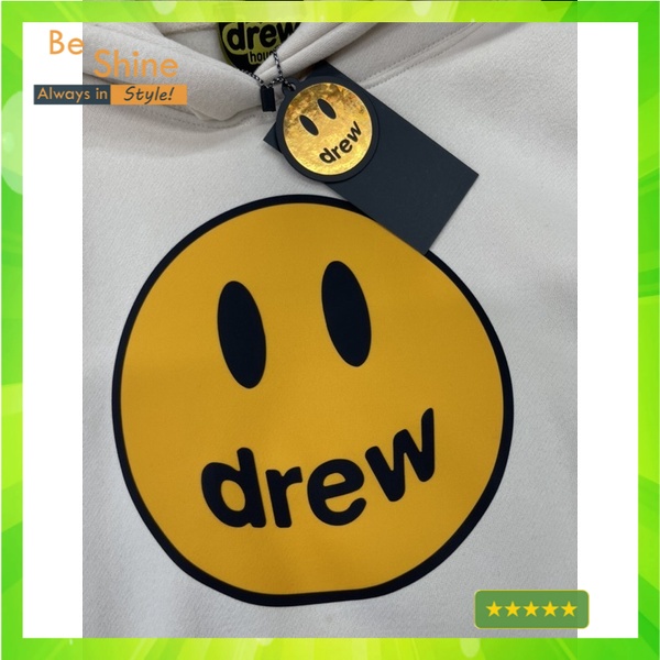 Áo nỉ Hoodie Drew house mặt cười , áo nỉ bông dài tay unisex nam nữ form rộng - Beshine Store
