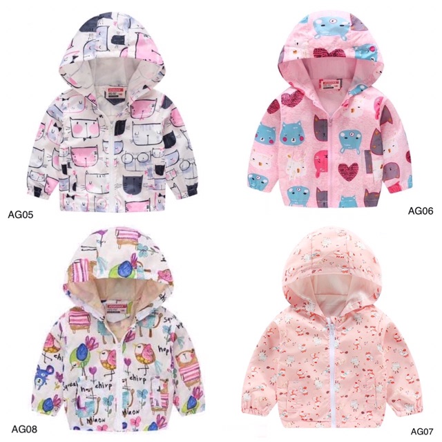 Áo gió 2 lớp cho bé 1-6y