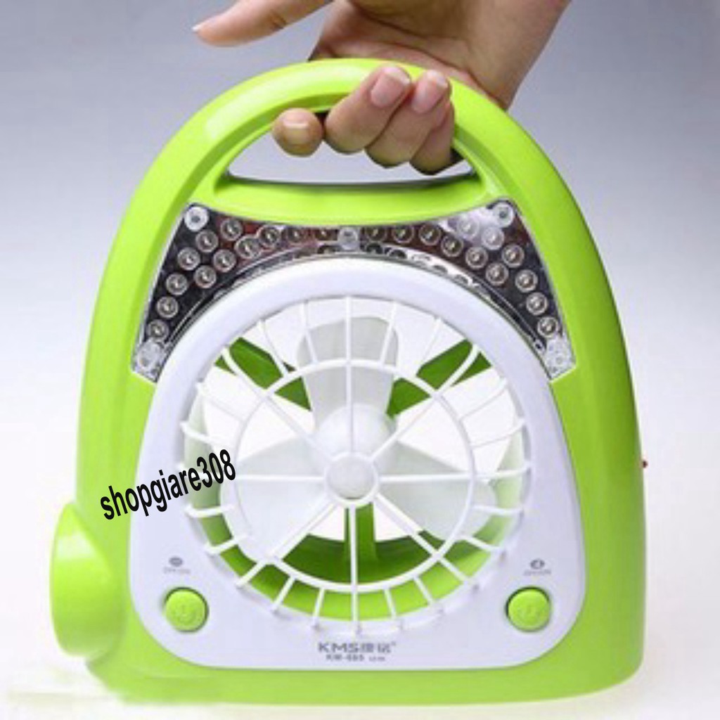 Quạt tích điện 3 in 1 có đèn pin chiếu sáng pin siêu bền chay 8h liên tục