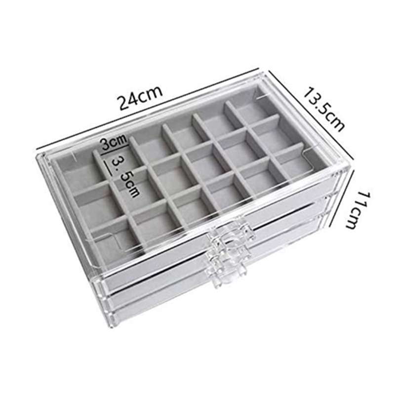 Khay nhung đựng đá &amp; charm tiện dụng 1 - 3 - 5 tầng MaiAnhNails
