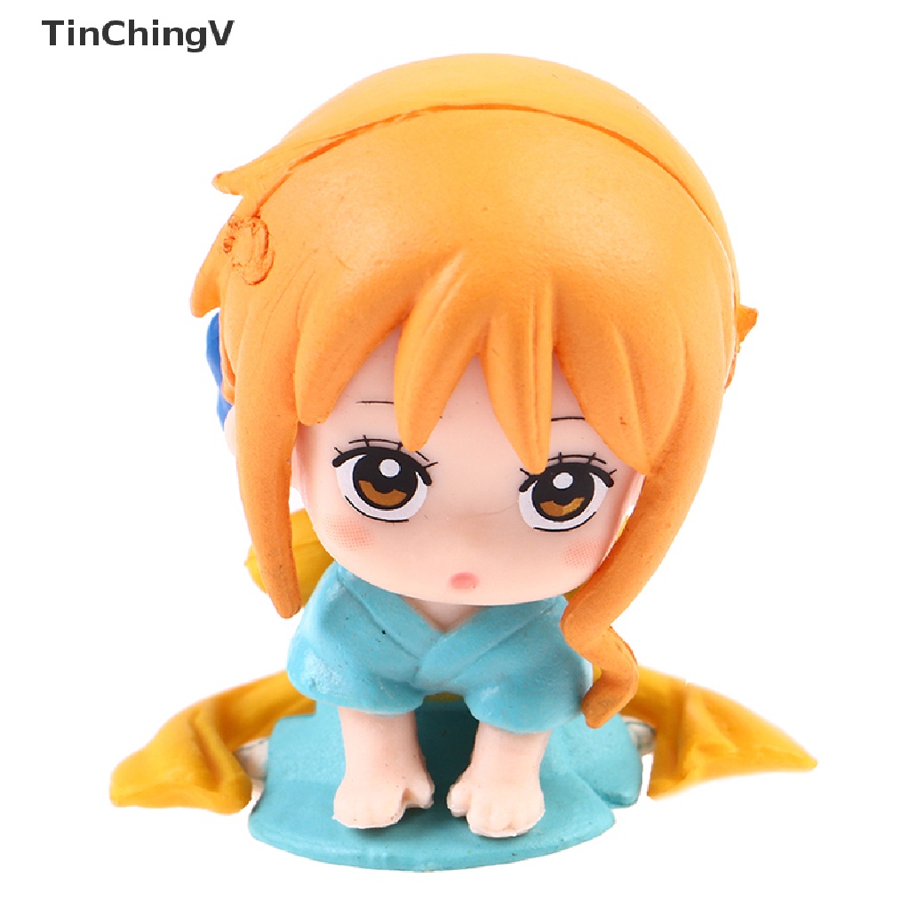 Set 4 Mô Hình Nhân Vật Phim Hoạt Hình pirate king Ngồi Trên Xe Hơi