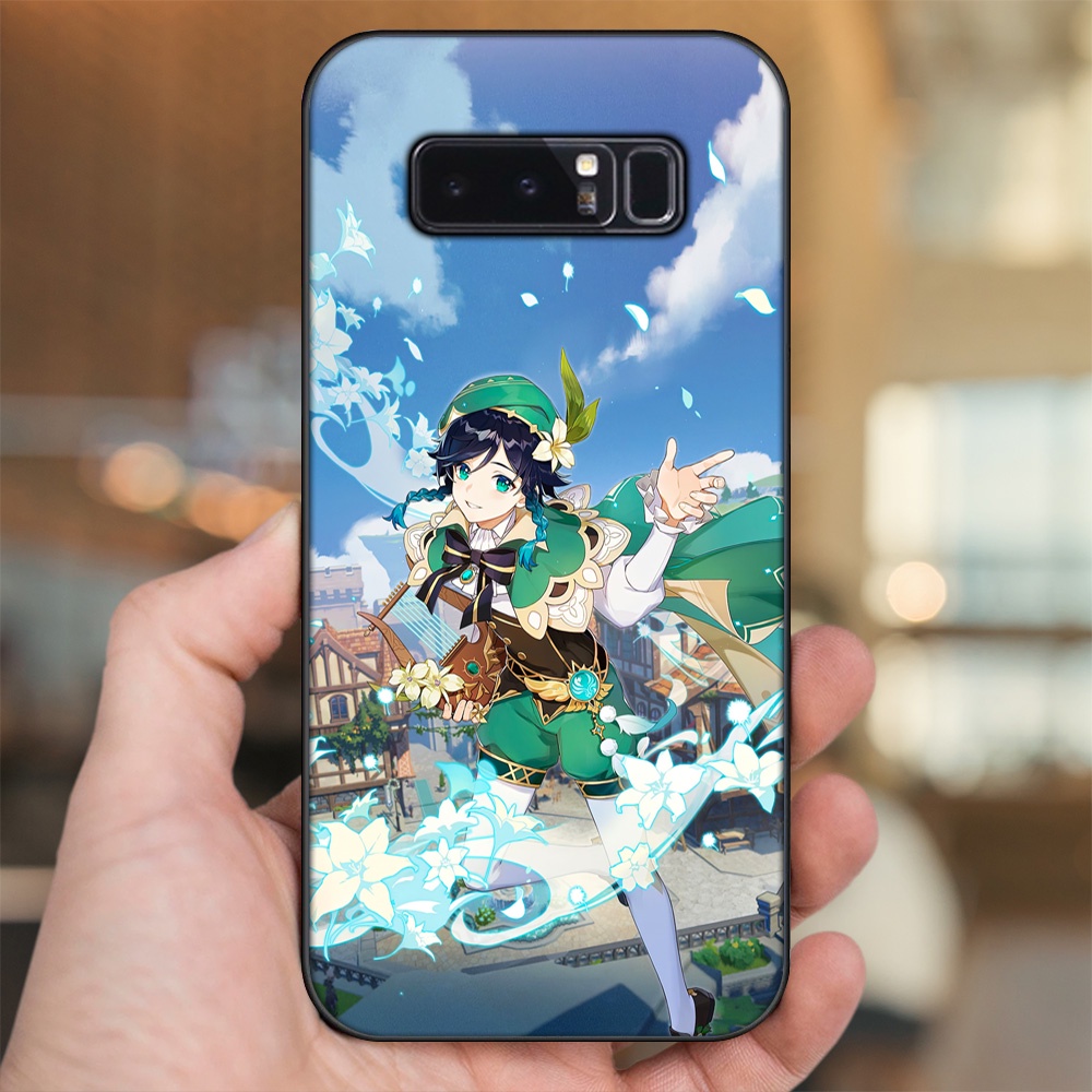 Ốp lưng Samsung Note 8 viền đen in hình Venti Genshin Impact