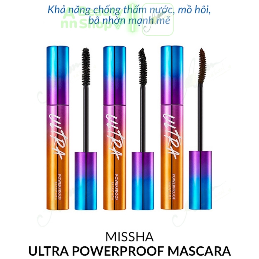 Mascara chống trôi, chống nước Ultra PowerProof Missha