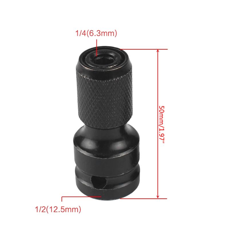 1 đầu chuyển đổi mũi khoan 1/4&quot; hình vuông 1/2&quot;
