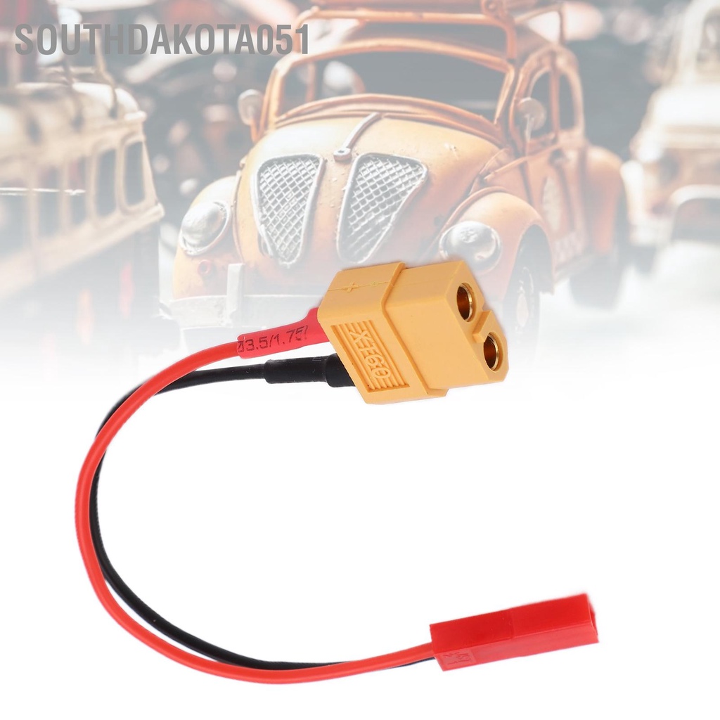 Southdakota051 XT60 Female Plug to JST Adapter Cable 10cm 22AWG Soft Silicone Charging Wire for RC Plane Car