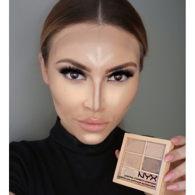 BẢNG KEM TẠO KHỐI / CHE KHUYẾT ĐIỂM NYX CONCEAL CORRECT CONTOUR.