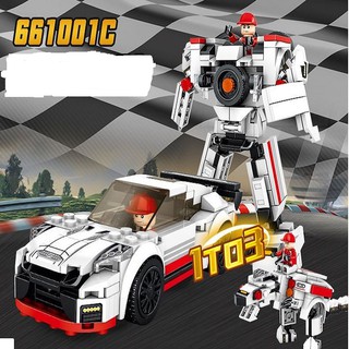 bộ lắp ghép lego ô tô biến hình thàng rô bốt