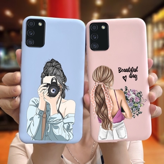 Ốp Lưng Điện Thoại Bằng Silicone Tpu Mềm In Hình Cô Gái Cho Samsung Galaxy A02S Sm-A025F Sm-A025G
