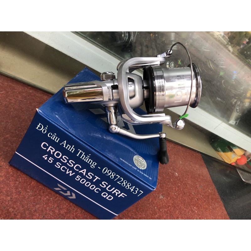 Máy câu lô nông Daiwa Crosscast Surf SCW 5000C QD 35/45