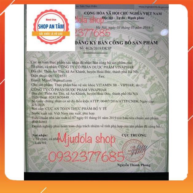 Viên uống Vitamin 3B B1-B6-B12 (hộp 100 viên) | BigBuy360 - bigbuy360.vn