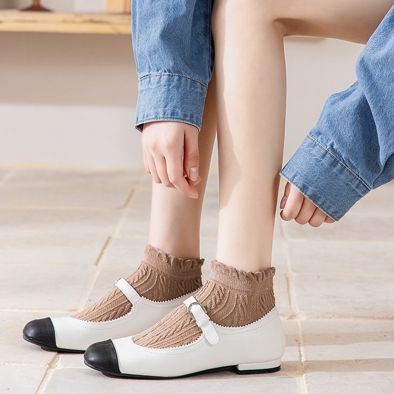 Vớ Thuyền Chống Trượt Màu Sắc Thời Trang Cho Nữ