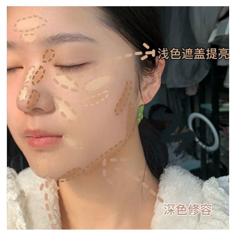 Bảng Kem Che Khuyết Điểm DIKALU 3 Màu Tạo Khối Trang Điểm