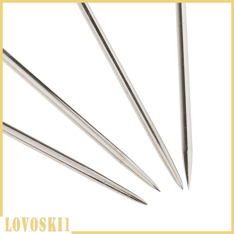 [LOVOSKI1]4 Assorted Sizes Long Hand Sewing Needles for Embroidery Mending Craft Case