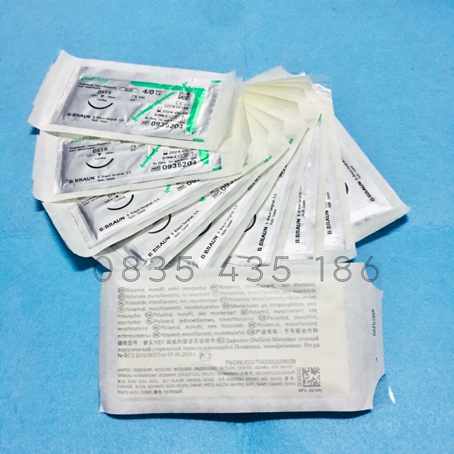 Chỉ phẫu thuật không tiêu Dafilon 4/0
